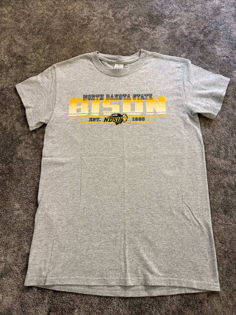 North Dakota State University Bison Grey Graphic Tee
